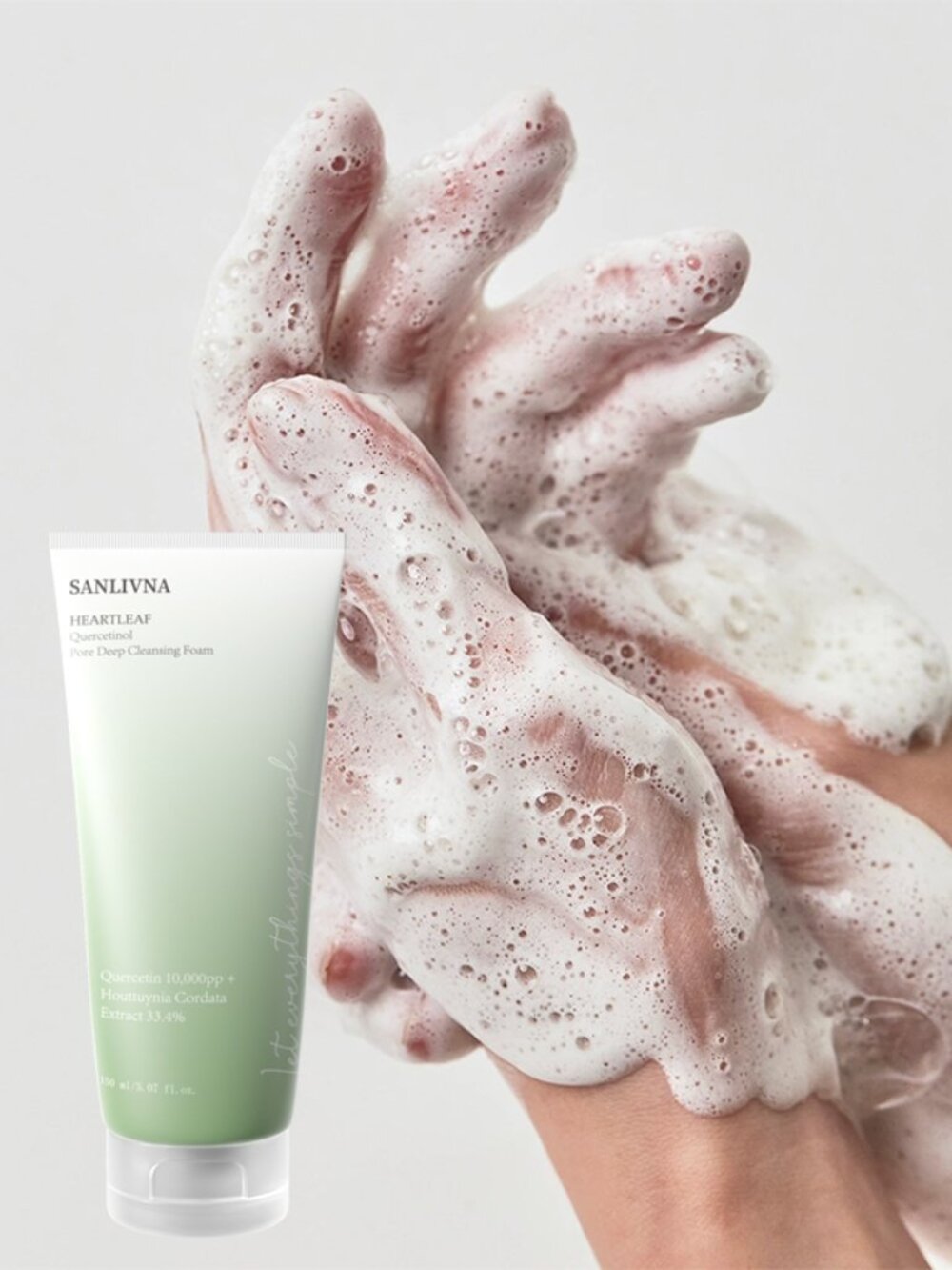 Anua Heartleaf Pore Deep Exfoliating Foam Cleanser Acne Quercetinol Korean Skin - Picture 3 of 6